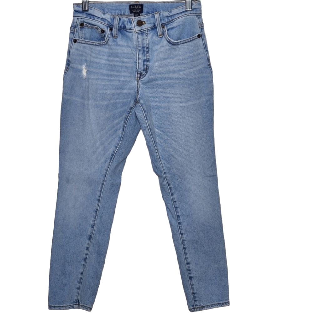 J. Crew Mid-Rise Skinny Light Wash Jeans, Size 24P